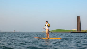 Paddling at MIA Park